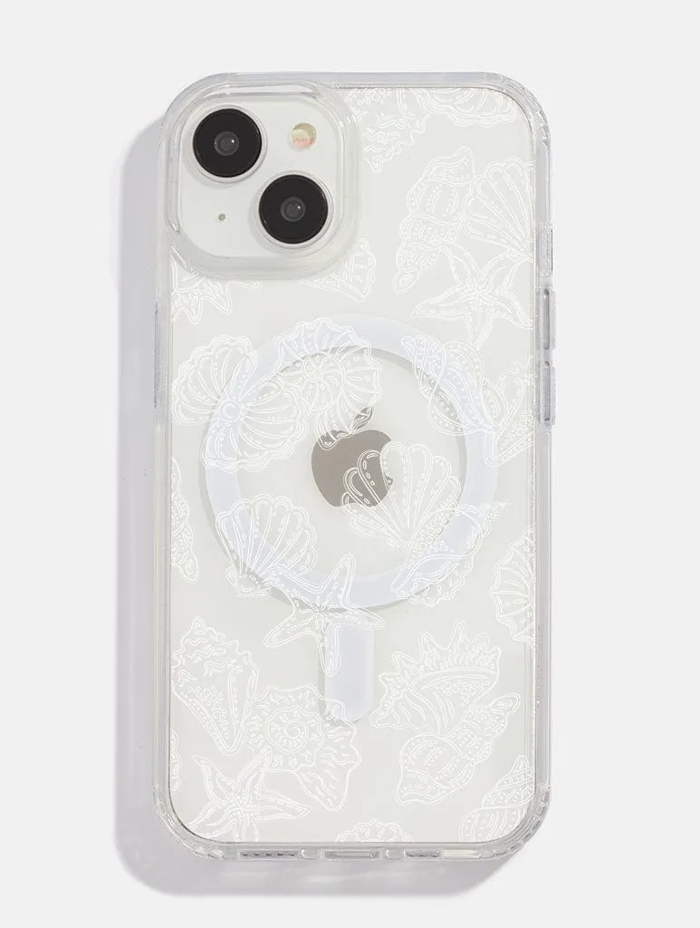 White Sea Shells MagSafe iPhone Case sold by Skinnydip London