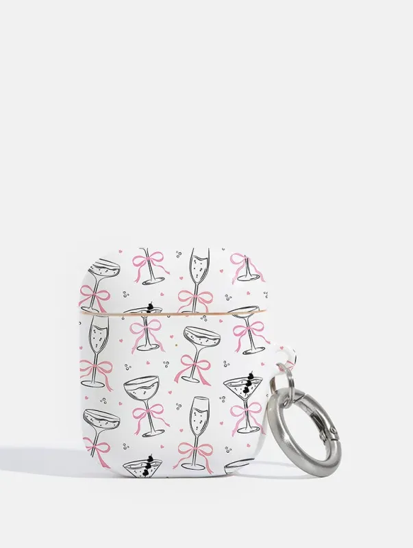 Cocktail Bows AirPods Case sold by Skinnydip London