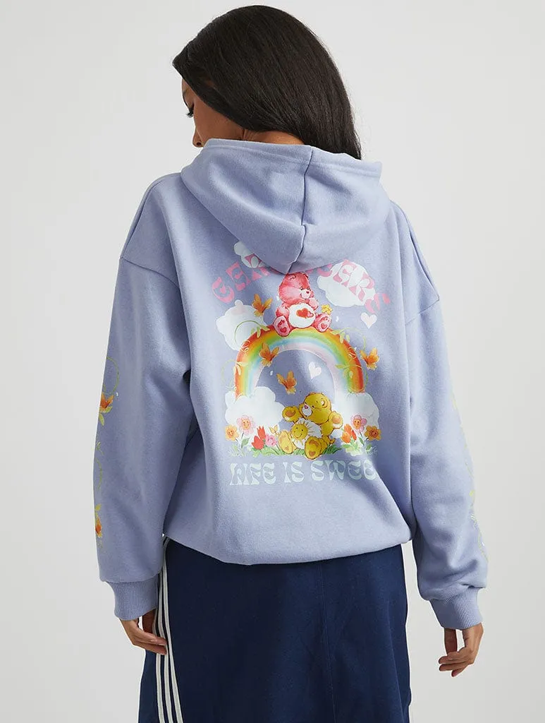 Care Bears x Skinnydip Life is Sweet Hoodie in Purple sold by Skinnydip London