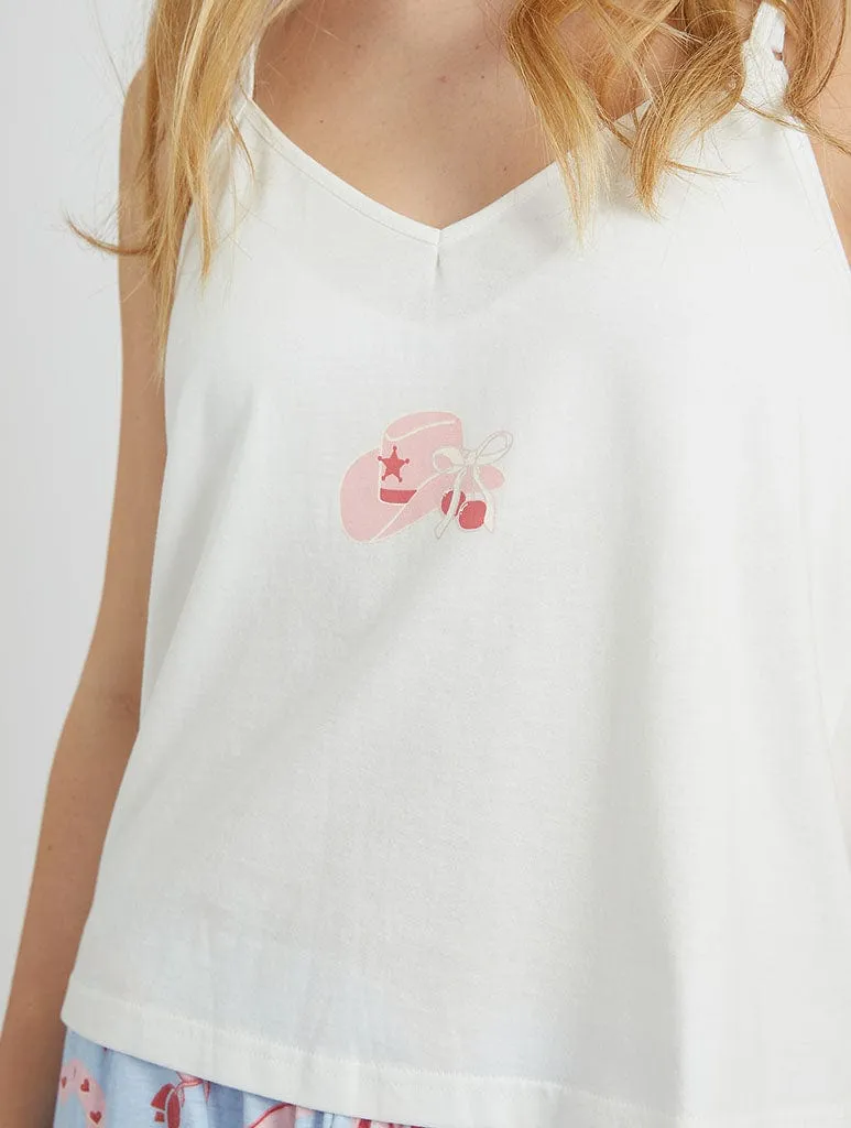 Cowboy Coquette Cami & Trouser Pyjama Set sold by Skinnydip London product image thumbnail 3