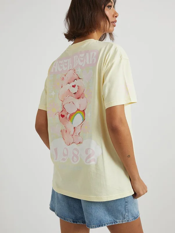 Care Bears x Skinnydip Cheer Bear T-Shirt in Yellow sold by Skinnydip London