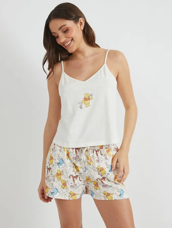 Disney Winnie the Pooh Cami & Short Pyjama Set sold by Skinnydip London