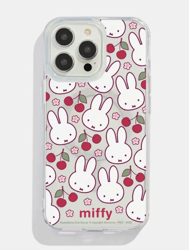 Miffy x Skinnydip Cherry Glitter MagSafe iPhone Case sold by Skinnydip London