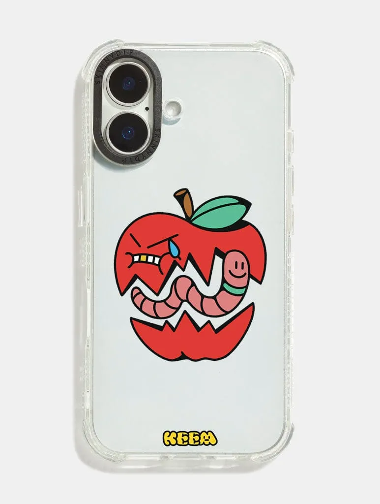 Keem x Skinnydip Apple & Worm Shock iPhone Case sold by Skinnydip London