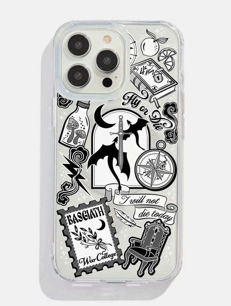 Fourth Wing Sticker Glitter MagSafe iPhone Case sold by Skinnydip London