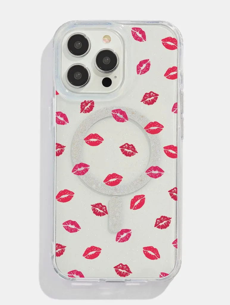 Ditsy Kisses Glitter MagSafe iPhone Case sold by Skinnydip London