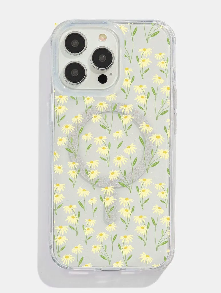 Yellow Posie Glitter MagSafe iPhone Case sold by Skinnydip London