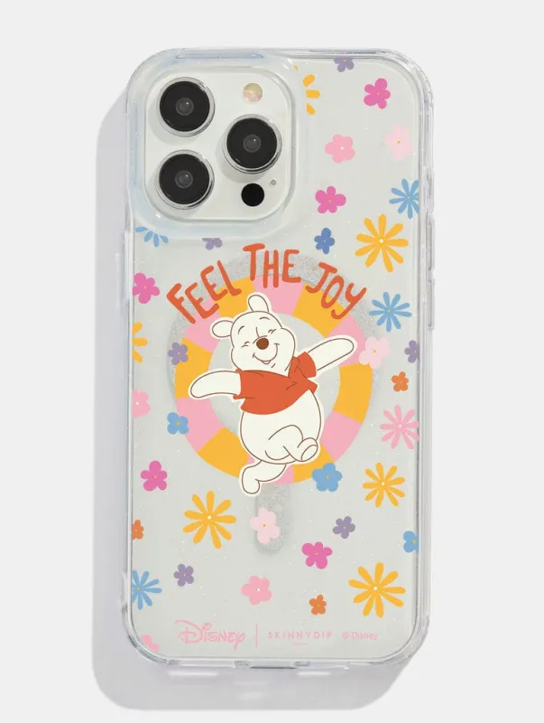 Disney Winnie The Pooh Feel The Joy Glitter MagSafe iPhone Case sold by Skinnydip London