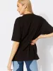 Paradise Dolphin Graffiti Black Oversized T-Shirt sold by Skinnydip London