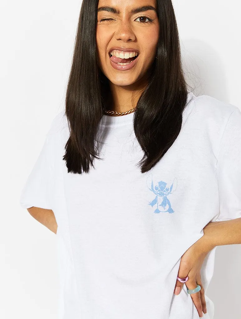 Disney Stitch Experiment White Logo T-Shirt sold by Skinnydip London product image thumbnail 2