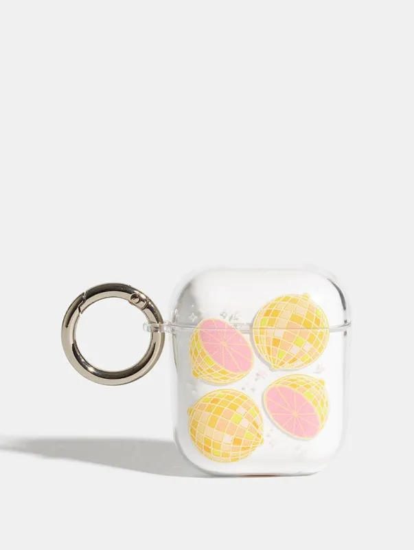 Disco Pink Grapefruit AirPods Case sold by Skinnydip London