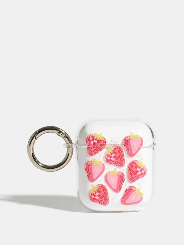 Disco Strawberry AirPods Case sold by Skinnydip London