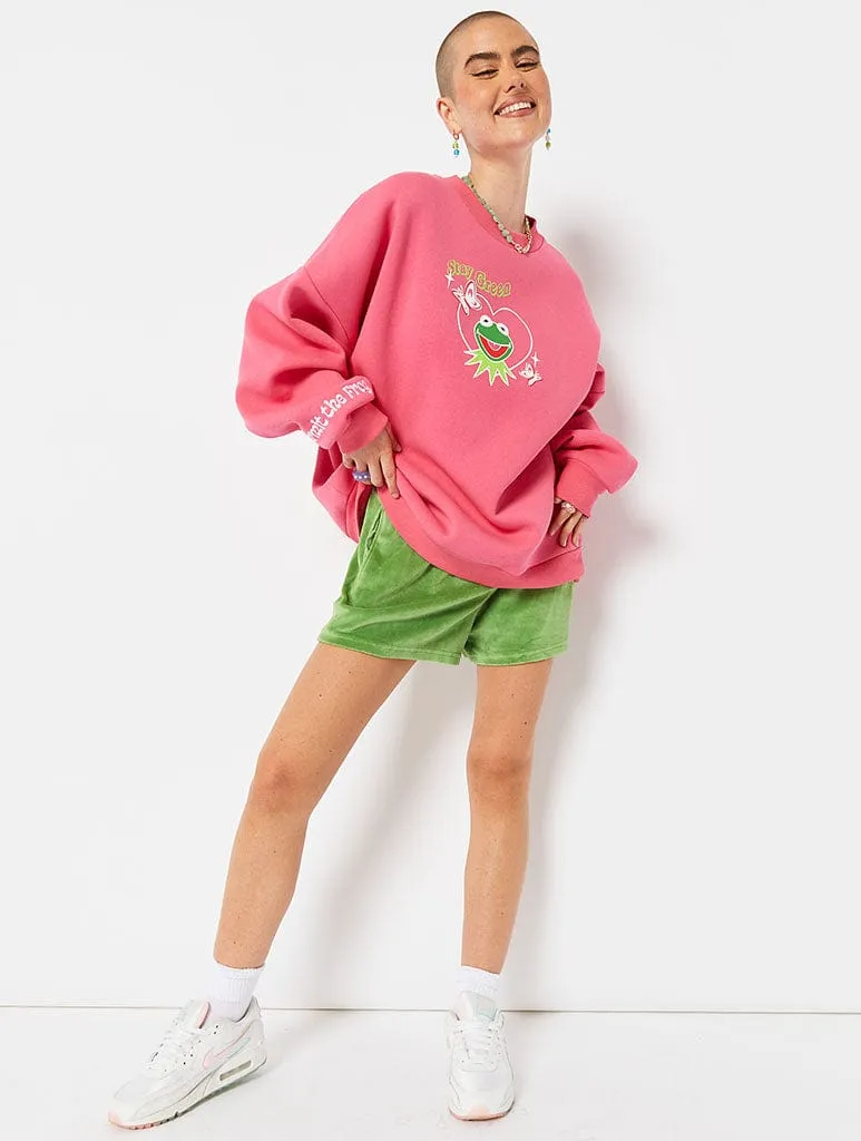 Disney Kermit Heart Oversized Sweatshirt sold by Skinnydip London product image thumbnail 5