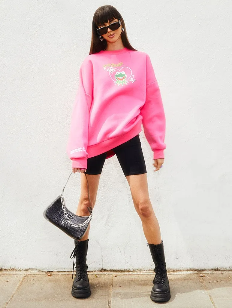 Disney Kermit Heart Oversized Sweatshirt sold by Skinnydip London product image thumbnail 3