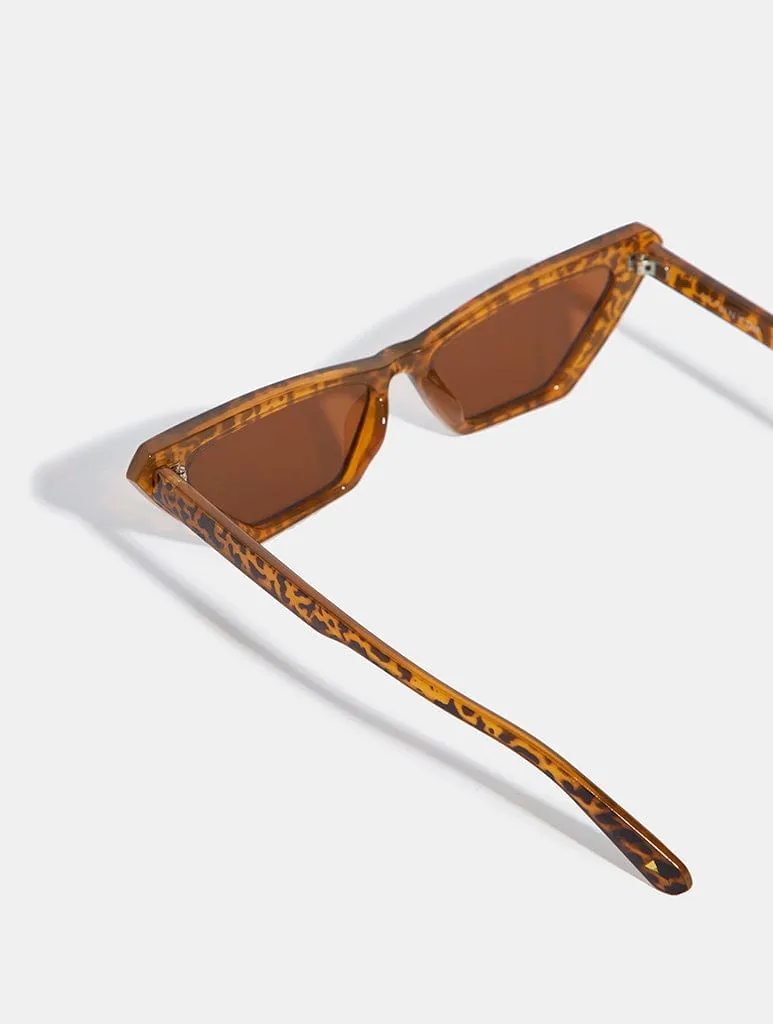 Angled Tort Cat Eye Sunglasses sold by Skinnydip London product image thumbnail 4
