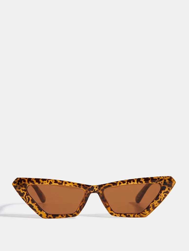 Angled Tort Cat Eye Sunglasses sold by Skinnydip London