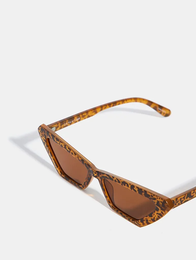 Angled Tort Cat Eye Sunglasses sold by Skinnydip London product image thumbnail 3