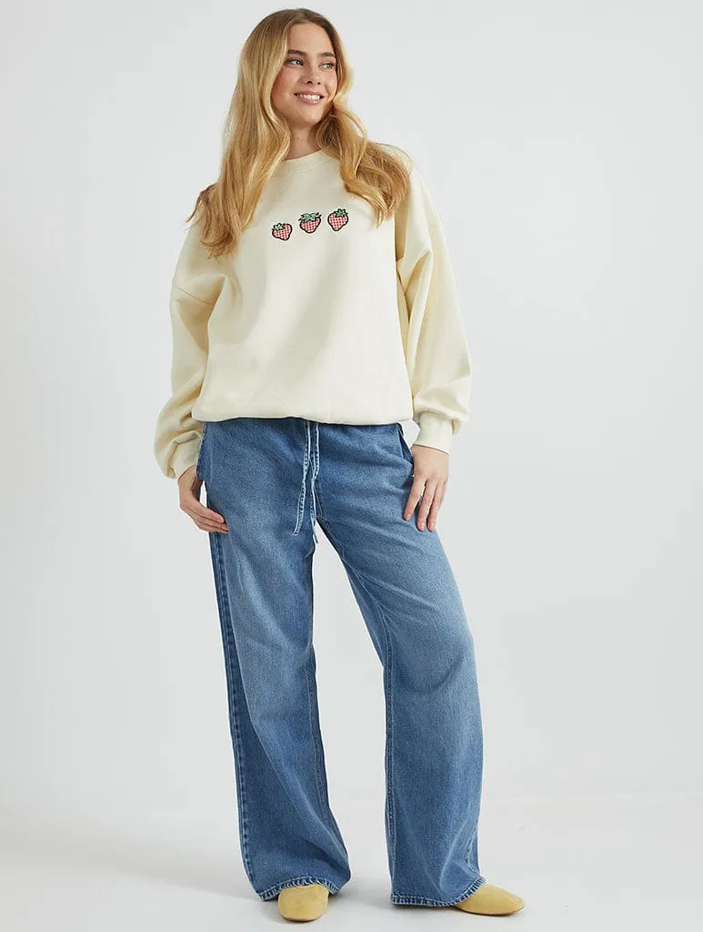Strawberry Shortcake x Skinnydip Social Club Sweatshirt sold by Skinnydip London product image thumbnail 5