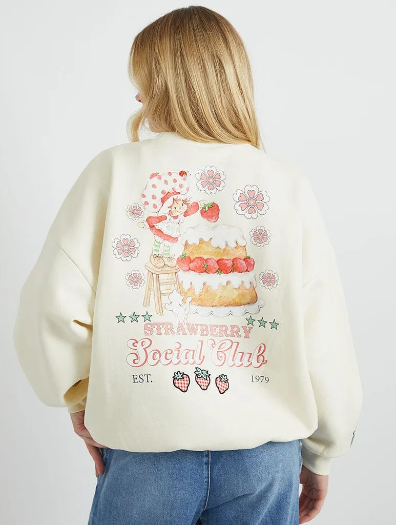 Strawberry Shortcake x Skinnydip Social Club Sweatshirt sold by Skinnydip London