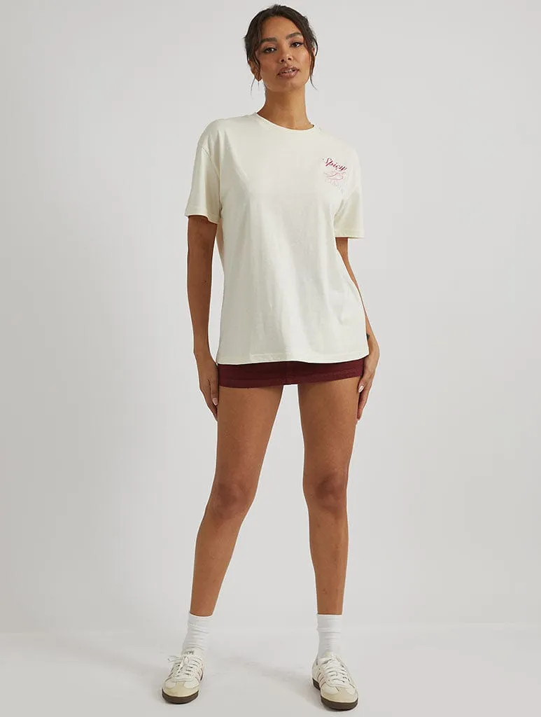 Spicy Margs T-Shirt in Ecru sold by Skinnydip London product image thumbnail 5