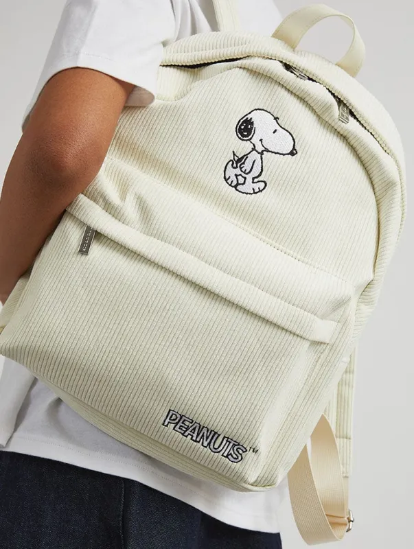 Peanuts x Skinnydip Snoopy Cord Backpack sold by Skinnydip London