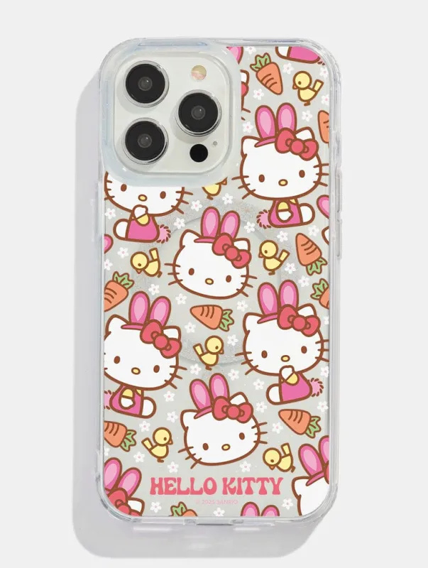 Hello Kitty x Skinnydip Easter Bunny Glitter MagSafe iPhone Case sold by Skinnydip London