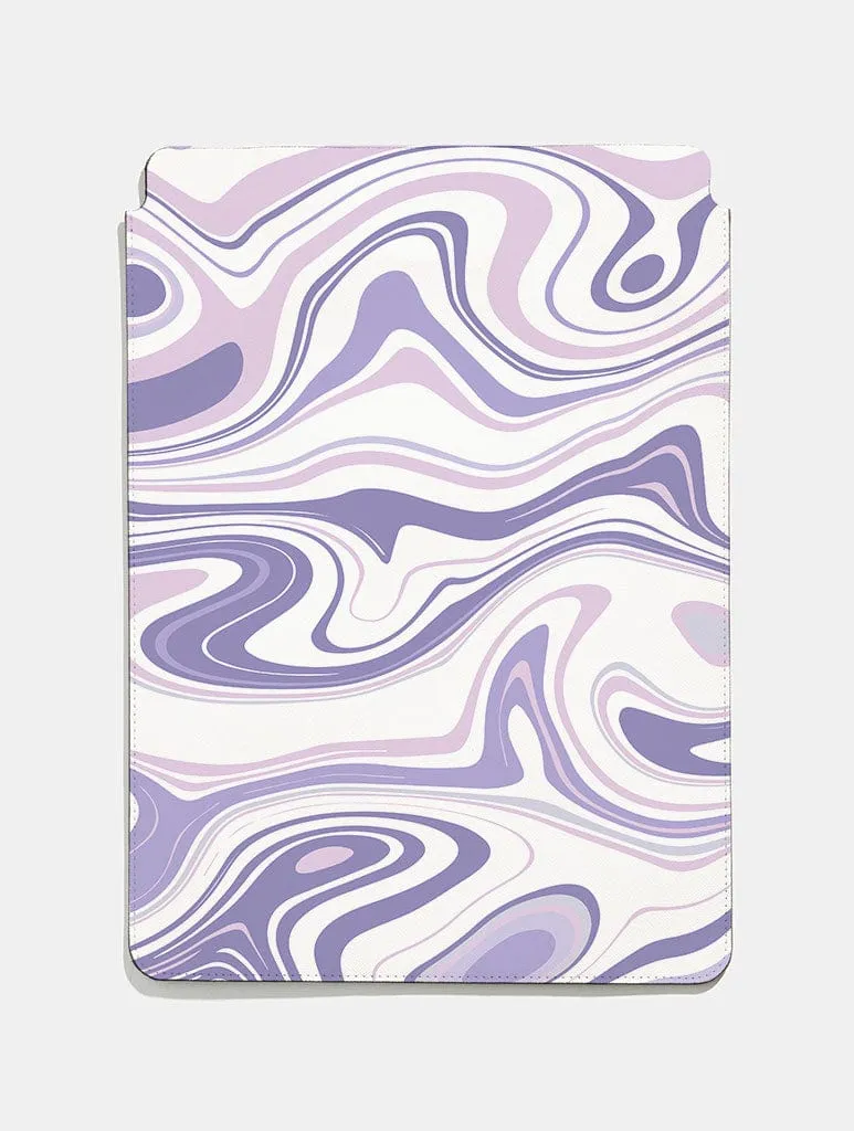 Lilac Swirl Tablet Sleeve sold by Skinnydip London