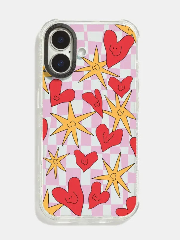 Juani Bengali x Skinnydip Hearts And Stars Shock iPhone Case sold by Skinnydip London