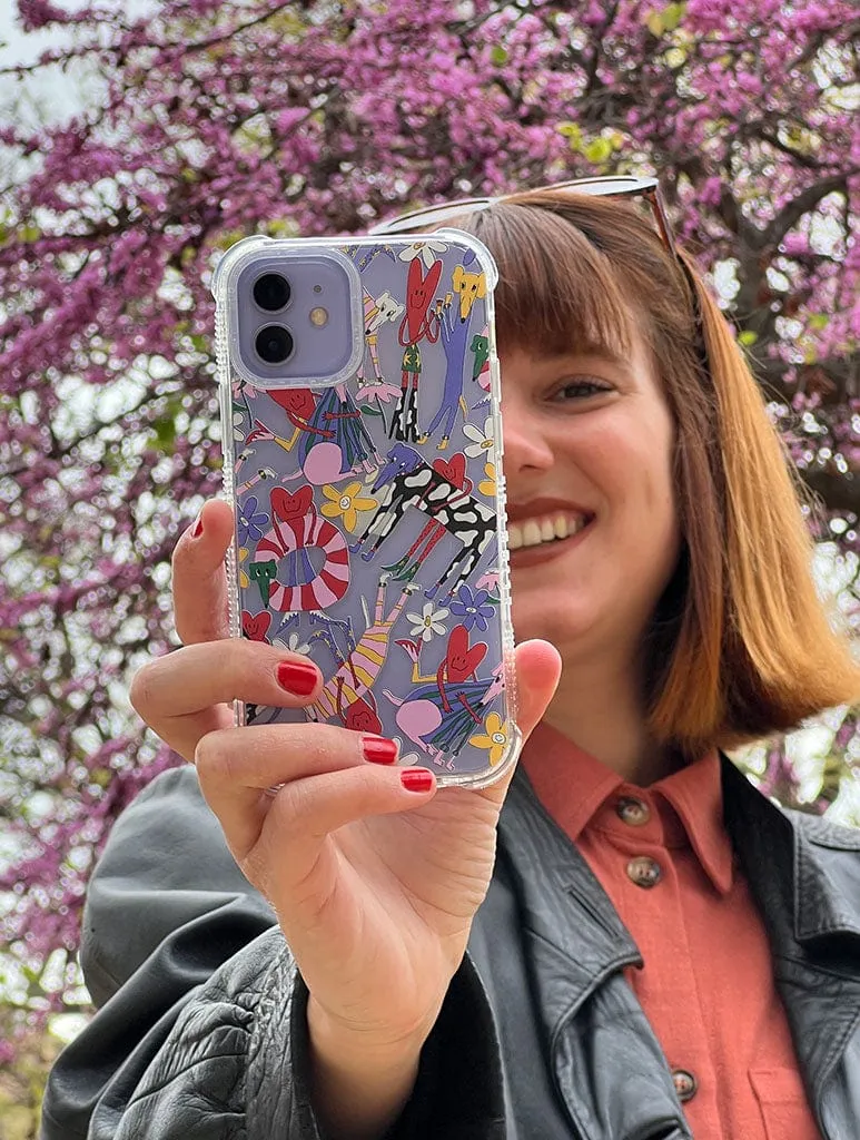 Juani Bengali x Skinnydip Dogs And Hearts Case Shock iPhone Case sold by Skinnydip London product image thumbnail 2