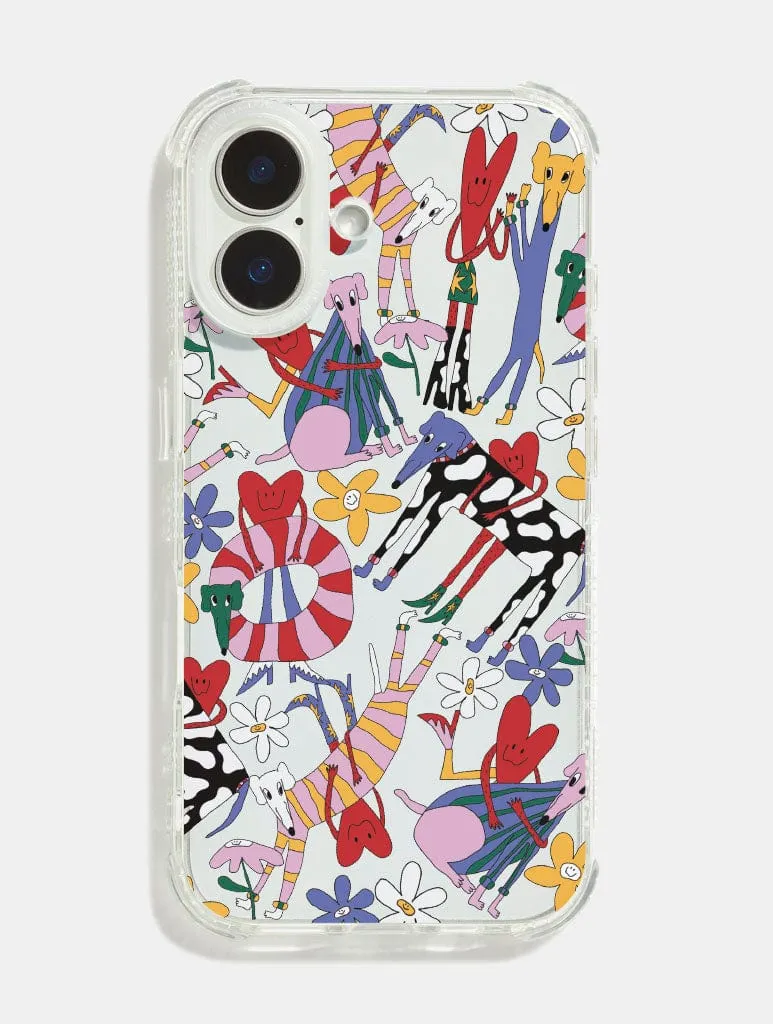 Juani Bengali x Skinnydip Dogs And Hearts Case Shock iPhone Case sold by Skinnydip London