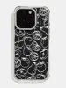 White Fruit Outline Shock iPhone Case sold by Skinnydip London