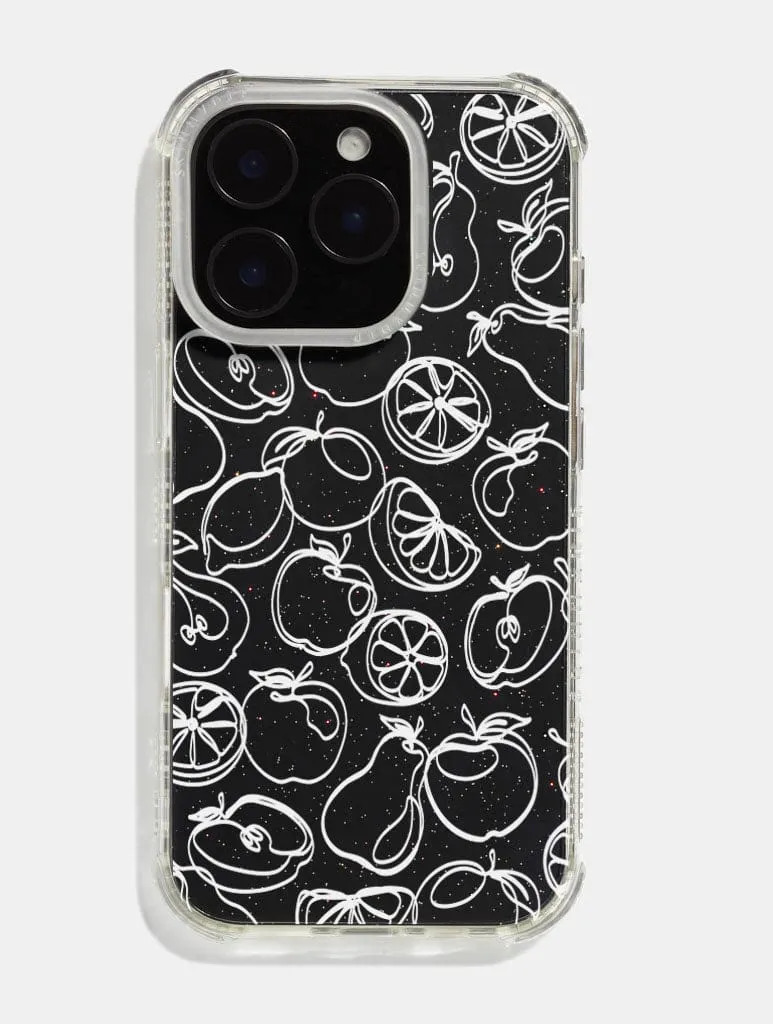 White Fruit Outline Shock iPhone Case sold by Skinnydip London product image thumbnail 2