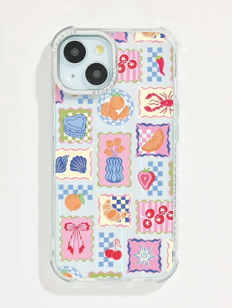 Patchwork Picnic Shock iPhone Case sold by Skinnydip London