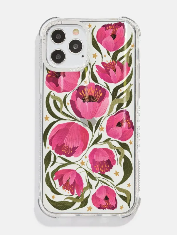 Kate Fox x Skinnydip Pink Floral Shock iPhone Case sold by Skinnydip London
