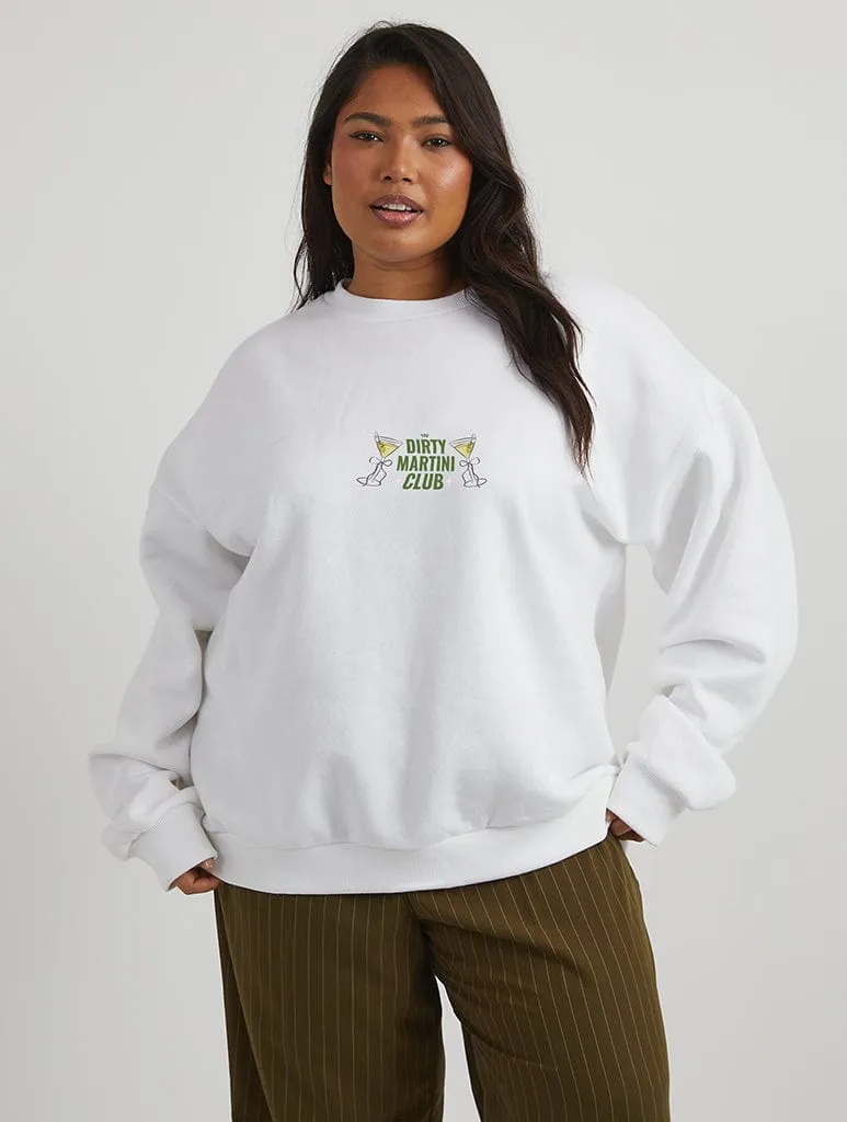 The Dirty Martini Club Sweatshirt In Ecru sold by Skinnydip London product image thumbnail 2