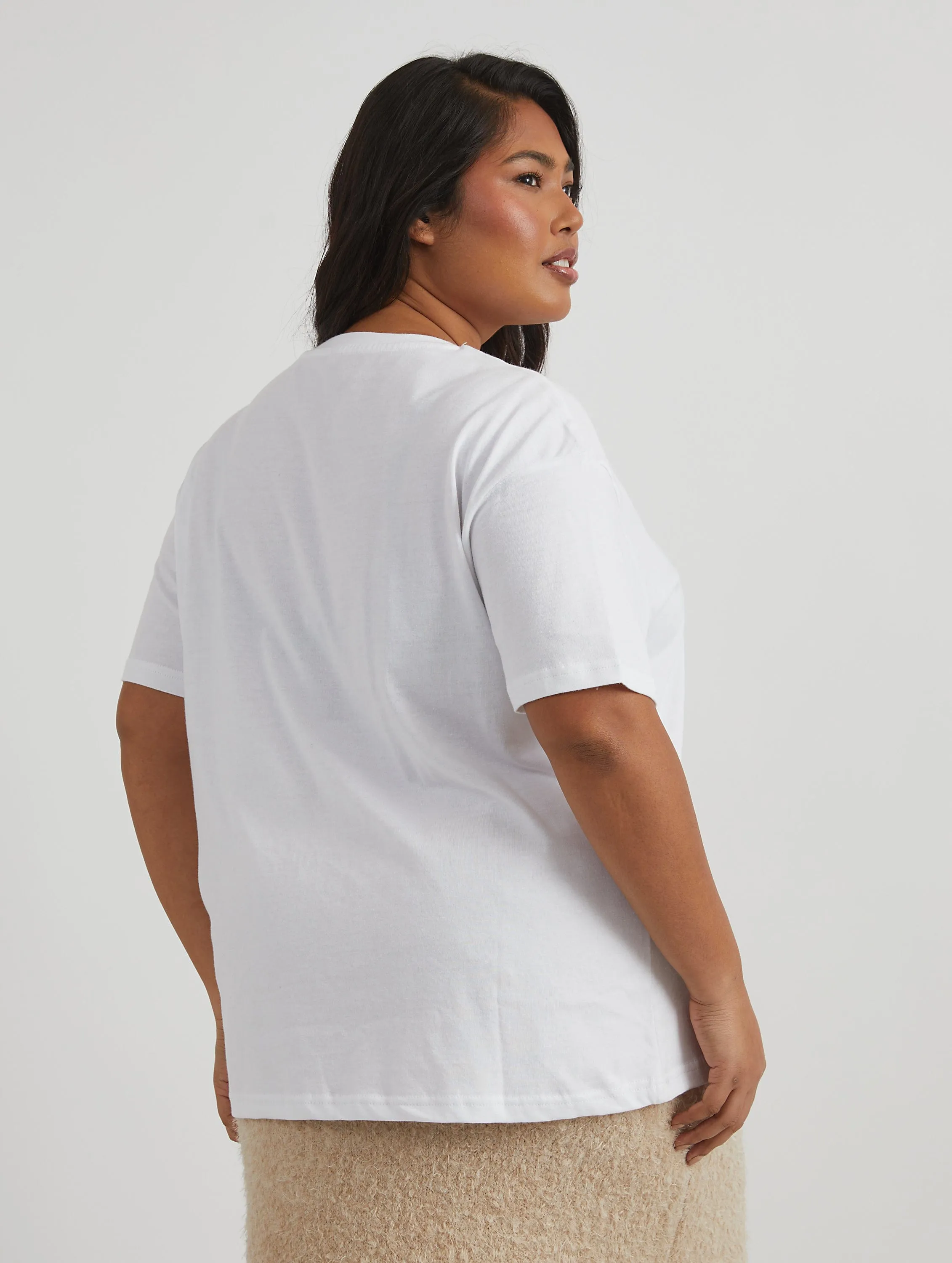 Pomodoro T-Shirt in Ecru sold by Skinnydip London product image thumbnail 2