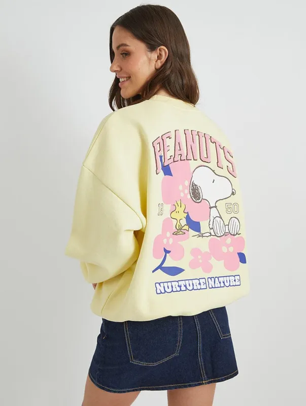 Snoopy x Skinnydip Flower Sweatshirt sold by Skinnydip London