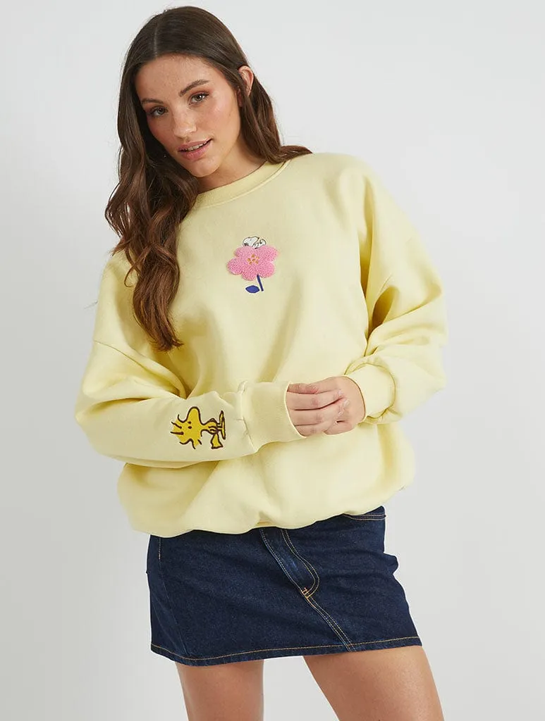 Snoopy x Skinnydip Flower Sweatshirt sold by Skinnydip London product image thumbnail 4