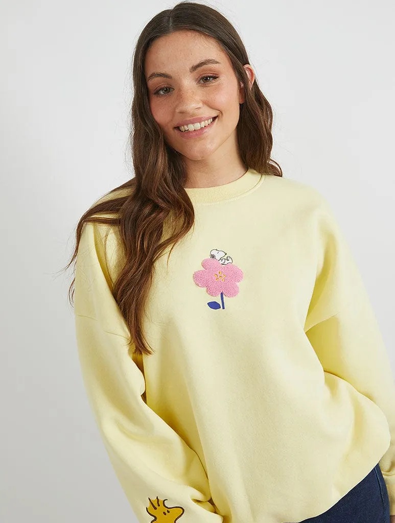 Snoopy x Skinnydip Flower Sweatshirt sold by Skinnydip London product image thumbnail 2