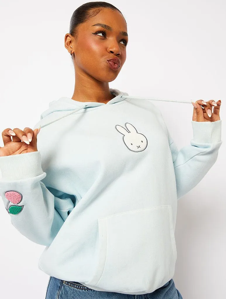 Miffy x Skinnydip Blue Hoodie sold by Skinnydip London
