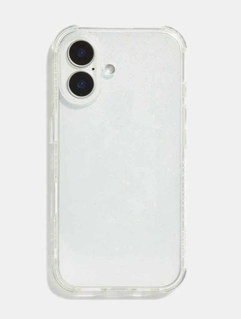 Minimal Glitter Shock iPhone Case with Clear Camera Hole sold by Skinnydip London