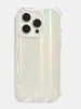 Minimal Subtle Holo Shock iPhone Case with Clear Camera Hole sold by Skinnydip London