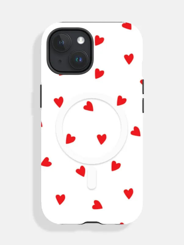 Ditsy Heart MagSafe Ultra Protective iPhone Case sold by Skinnydip London