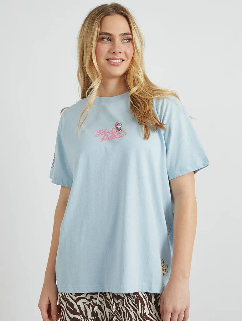 Peanuts x Skinnydip Snoopy Howdy Partner T-Shirt sold by Skinnydip London product image thumbnail 3