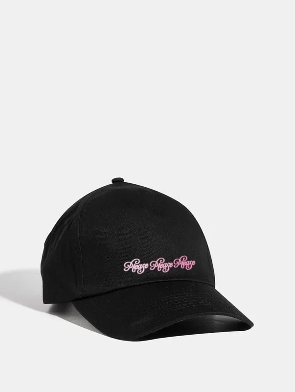 Please, Please, Please Cap in Black sold by Skinnydip London