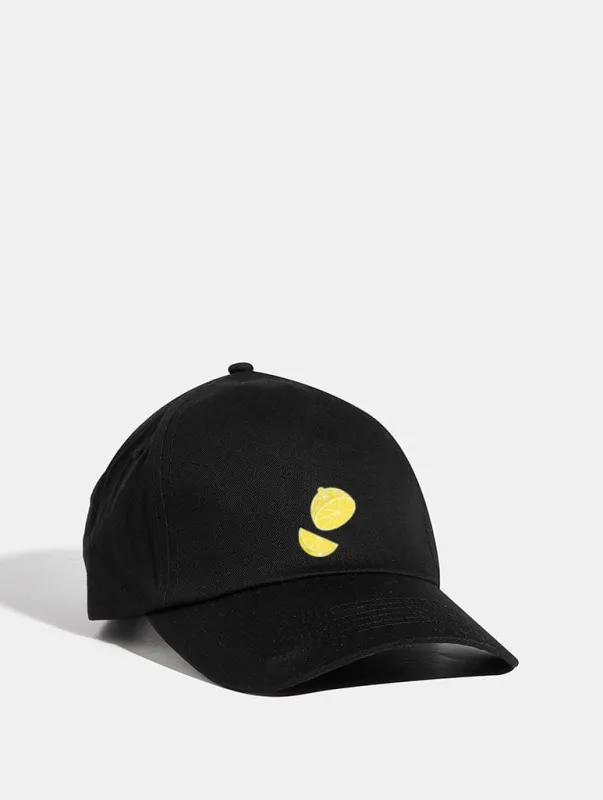 Disco Lemon Cap in Black sold by Skinnydip London