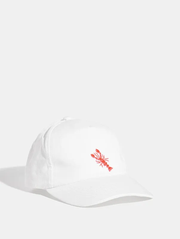 Lobster Cap in White sold by Skinnydip London