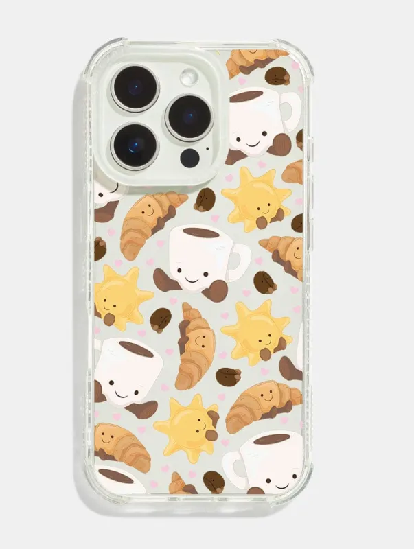 Morning Coffee & Croissants Shock iPhone Case sold by Skinnydip London