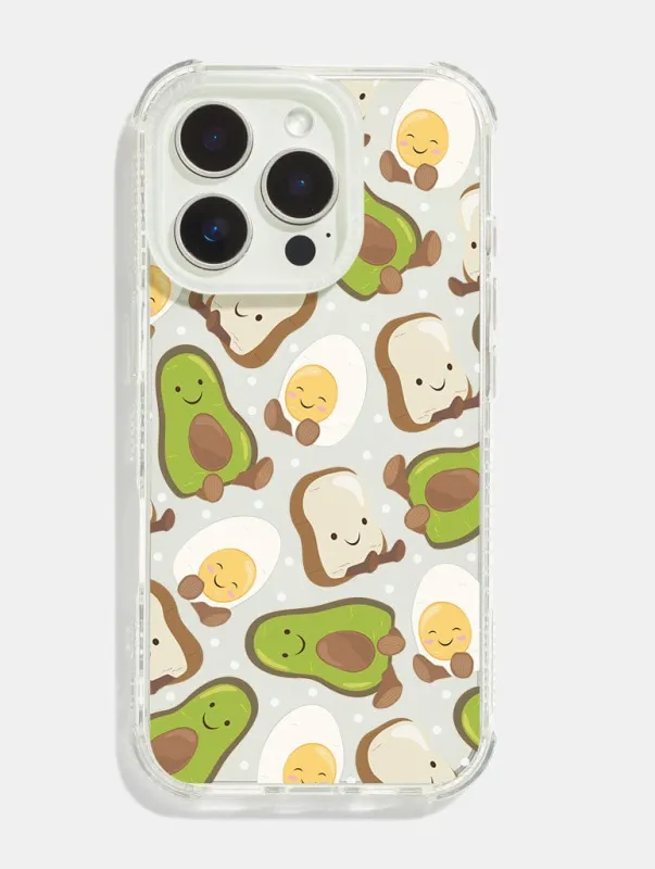 Avocado, Egg & Toast Shock iPhone Case sold by Skinnydip London