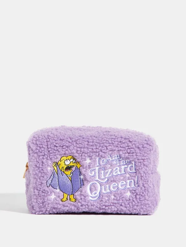 The Simpsons x Skinnydip Lizard Queen Makeup Bag sold by Skinnydip London